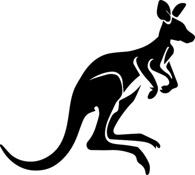 Kangaroo tattoo illustration 2