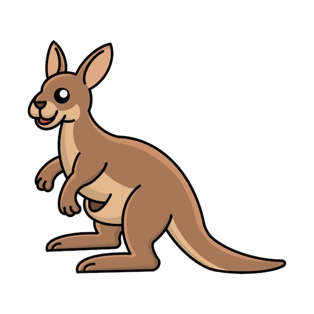 Vector kangaroo vector illustration