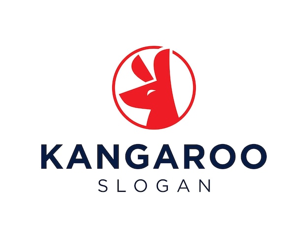 Kangoeroe-logo op een witte achtergrond