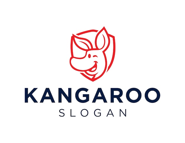 Kangoeroe-logo op een witte achtergrond