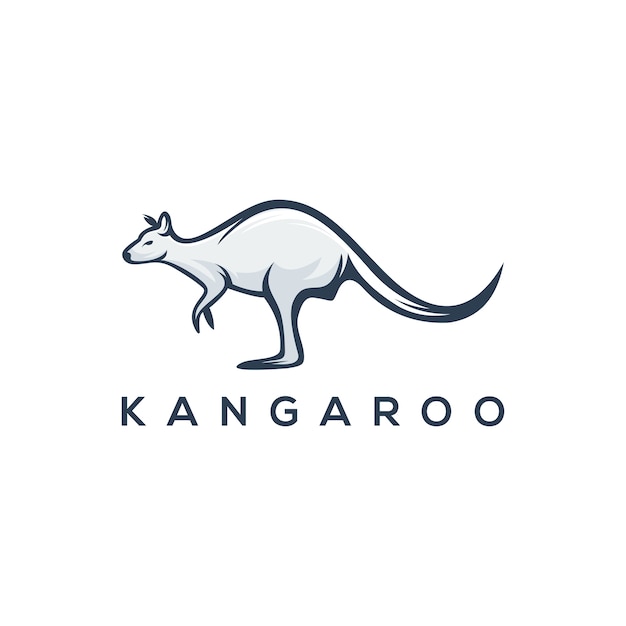 Vector kangoeroe logo sjabloon