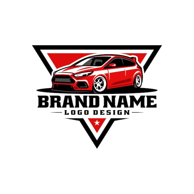 kant en klare logo van rode auto automotive business gerelateerd