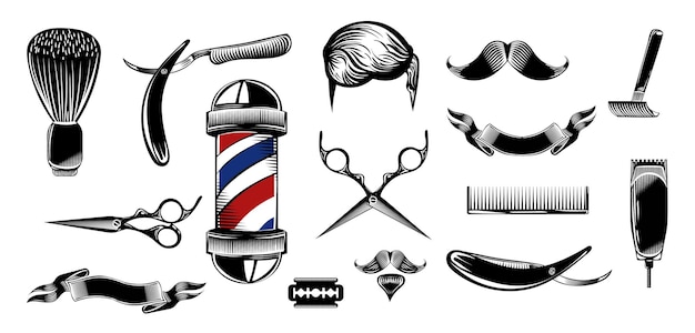 kapperswinkel patroon set