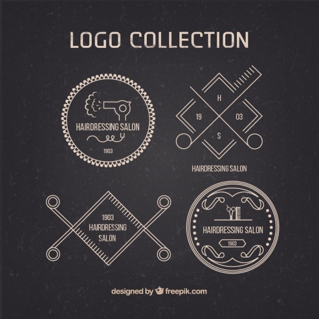 Kapsalon logo collection