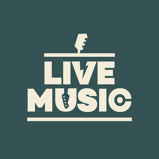 Karaoke handgeschreven belettering logo embleem met retro vintage microfoon live muziek label geïsoleerd op de achtergrond vectorillustratie