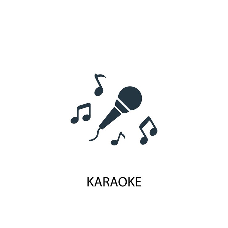 Karaoke icon. Simple element illustration. Karaoke concept symbol design. Can be used for web and mobile.