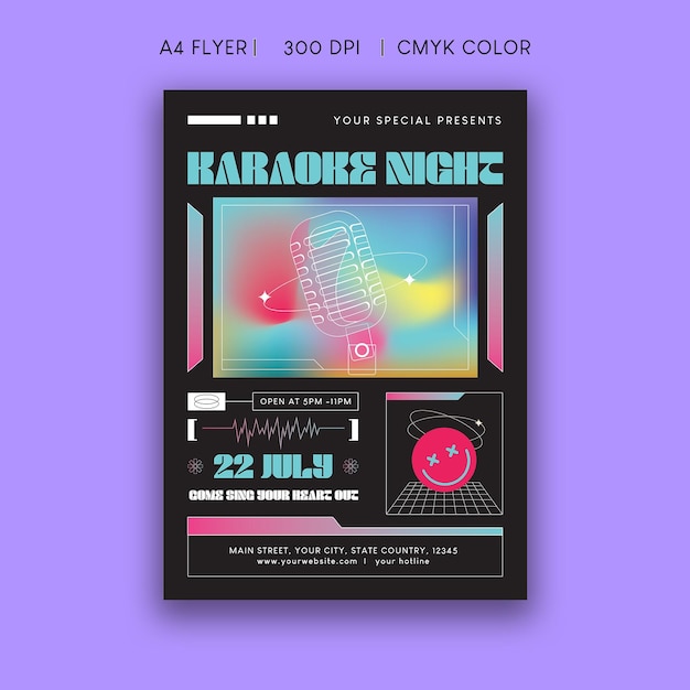 Karaoke night flyer