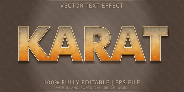 Vector karat rust teksteffect