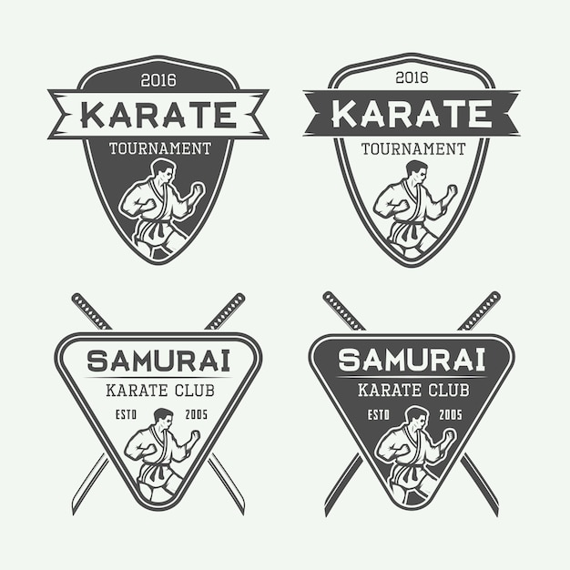 Karate emblems