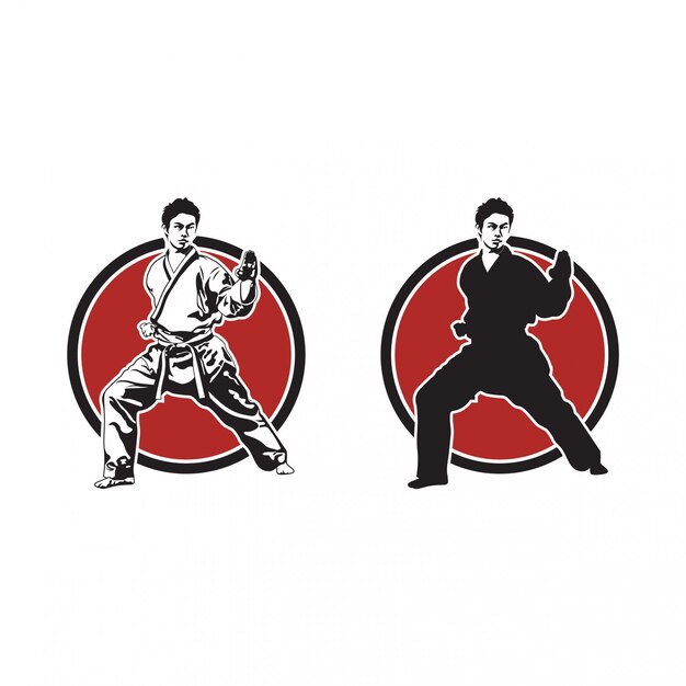 Vector karate illustratie