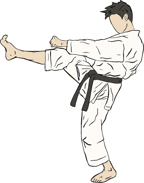 Karate illustratie