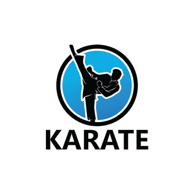 Karate logo sjabloon ontwerp vector