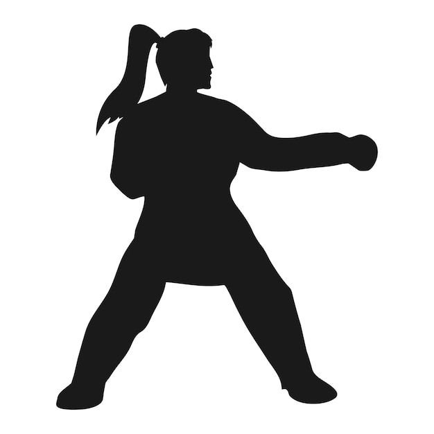 karate vector illustratie ontwerp