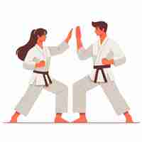 Vector karate vector illustration