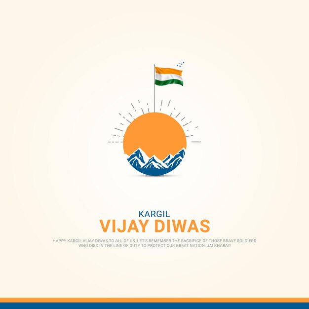 kargil Vijay diwas 크리에이티브 소셜 미디어 광고