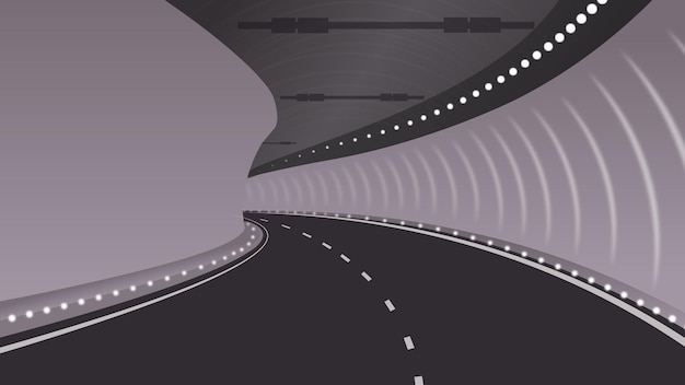 Vector karnaphuli tunnel in bangladesh illustration