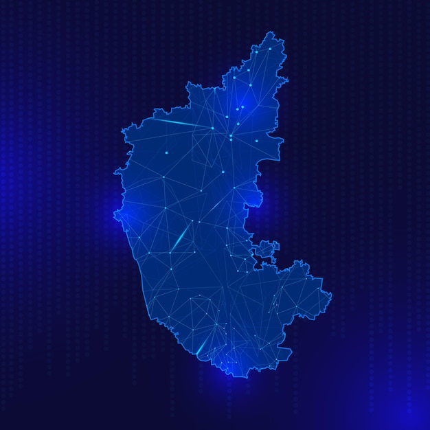 Vector karnataka tech map