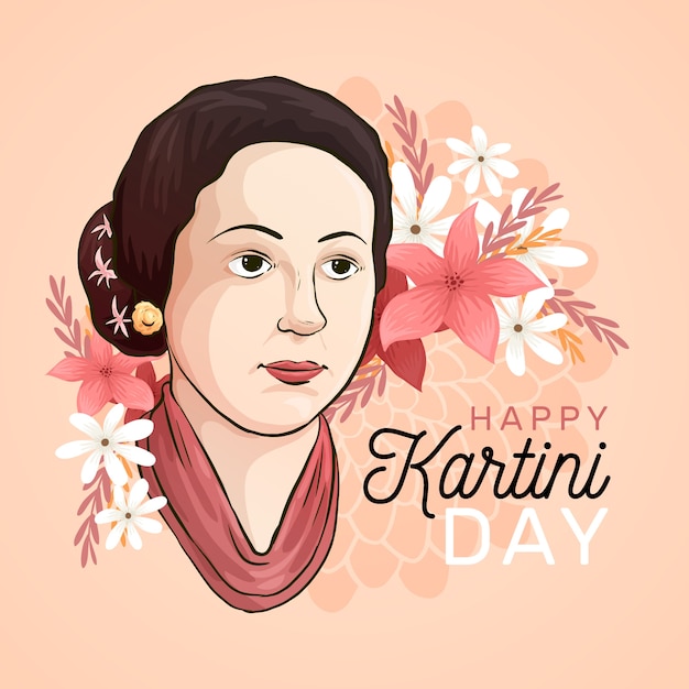 Vettore kartini day concept