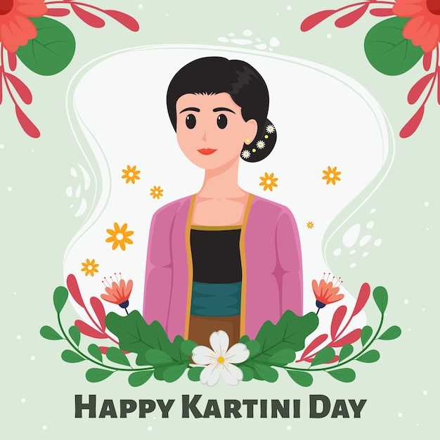 Vettore kartini day concept