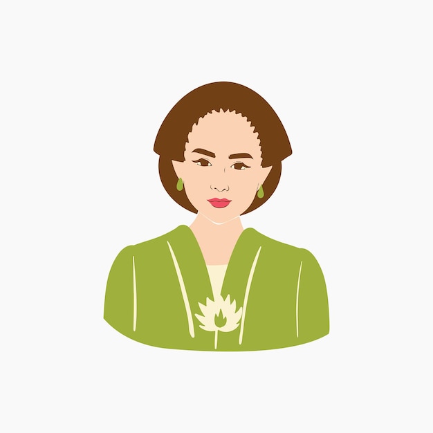 Kartini's portret illustratie