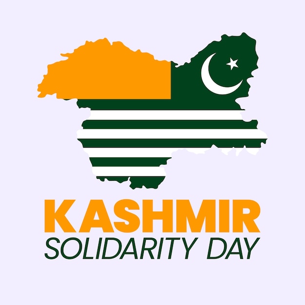 Vector kashmir solidarity day 5th february vector icon illustration kashmir day icon