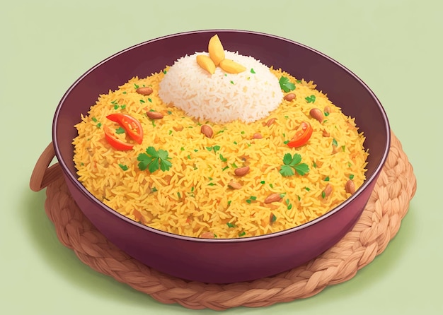 Vector kashmiri pulav