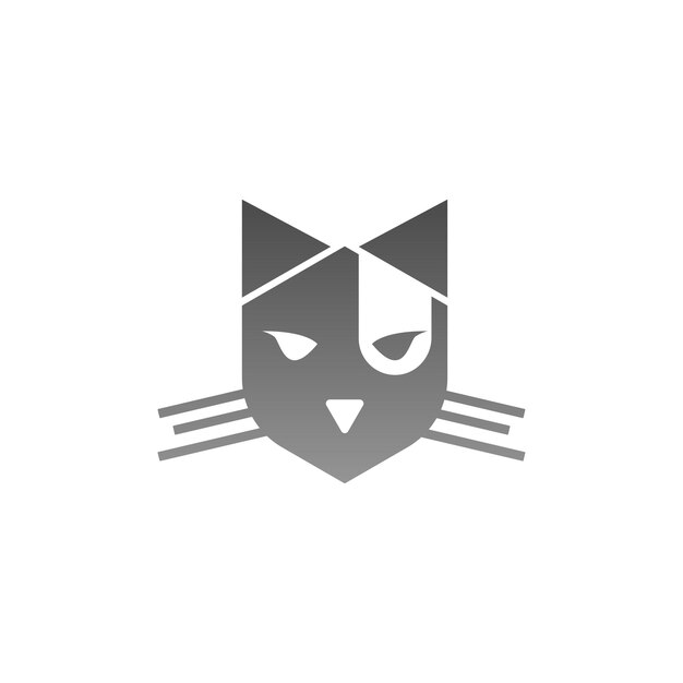 Kat pictogram logo ontwerp illustratie vector