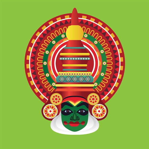 Kathakali dancer face