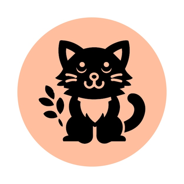 Vector katten cartoon dierenarts kliniek logo dierentuin embleem ontwerp vector