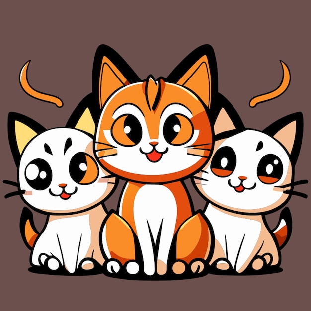 katten vector illustratie cartoon