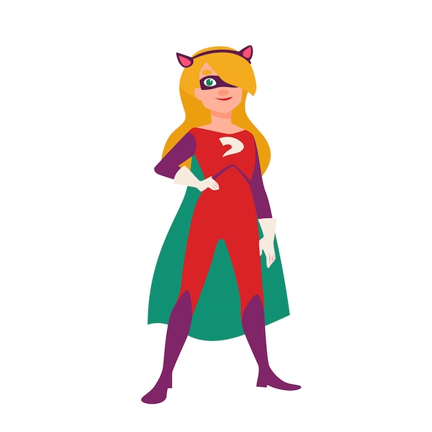 Kattenmeisje of supergirl.