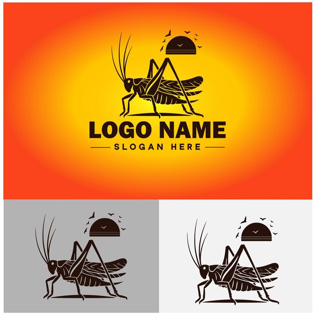 Katydid logo vector art icoon grafiek voor zakelijk merk icoon katydid logo sjabloon