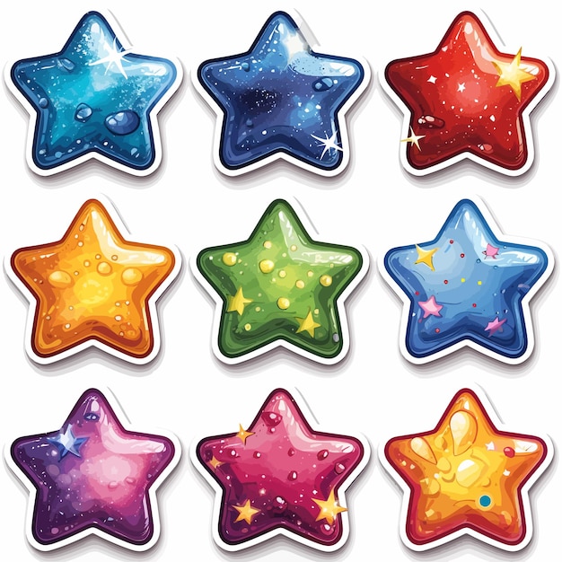 kawai star clipart