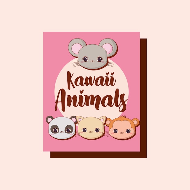 Kawaii animals design