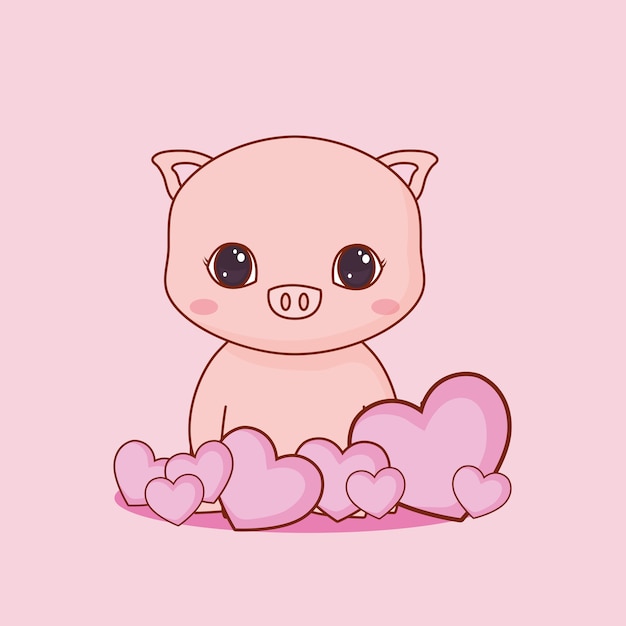 Animali kawaii e design d'amore