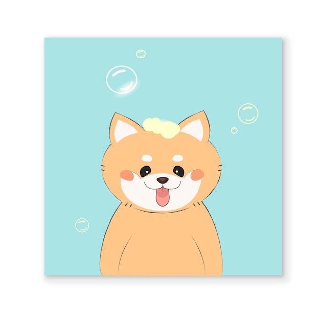 Kawaii cat. Cartoon mascot