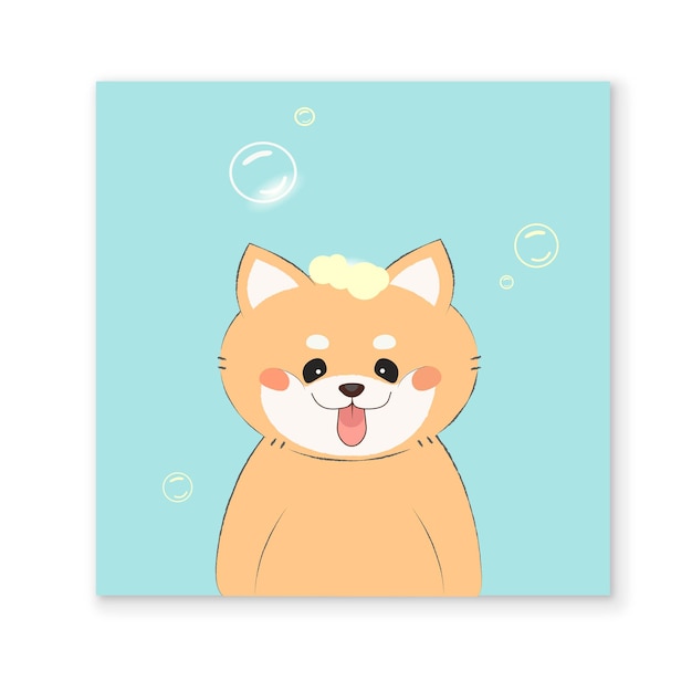 Vector kawaii cat. cartoon mascot