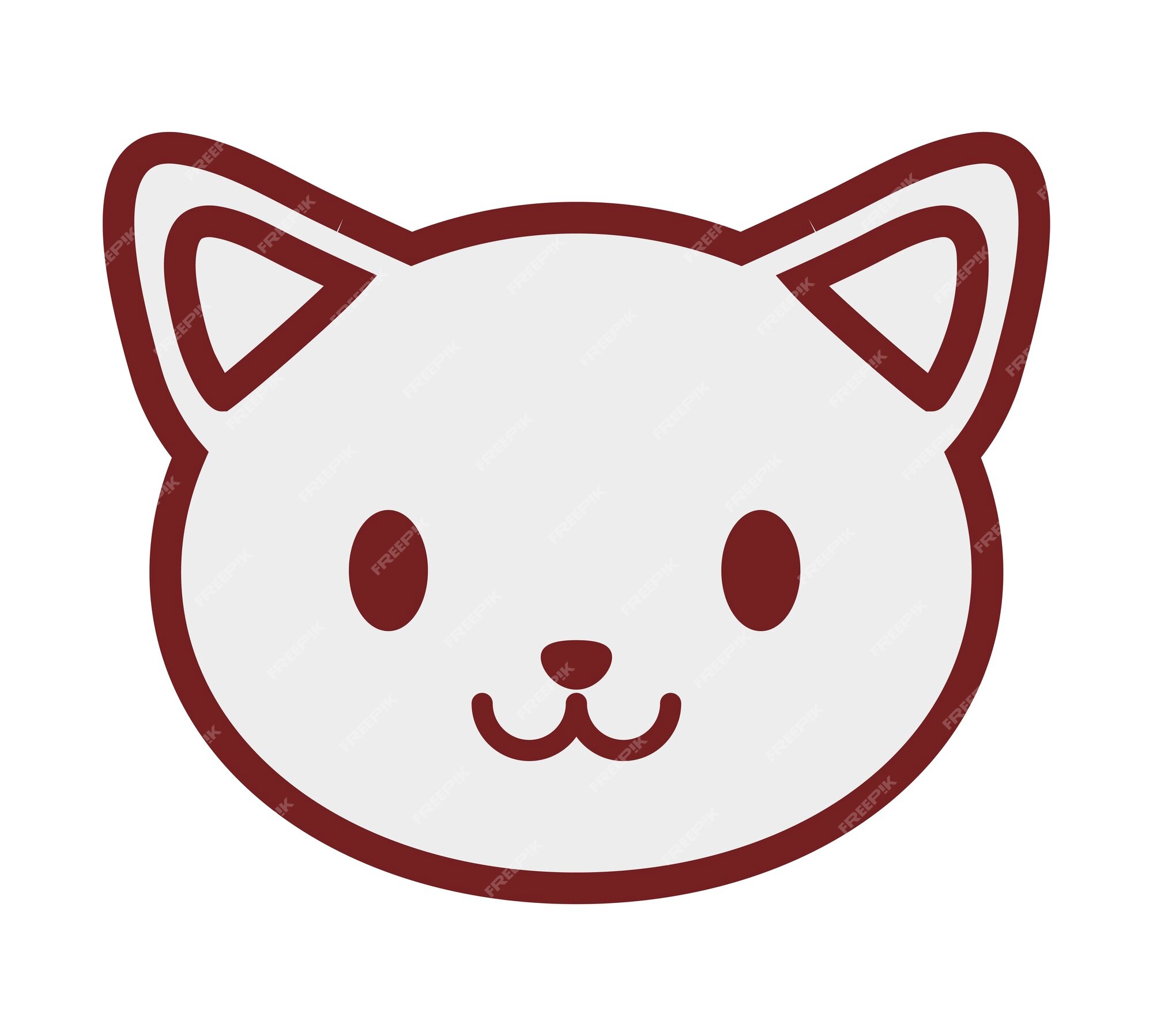 cat icon on white background. vector illustration. 4640571 Vector