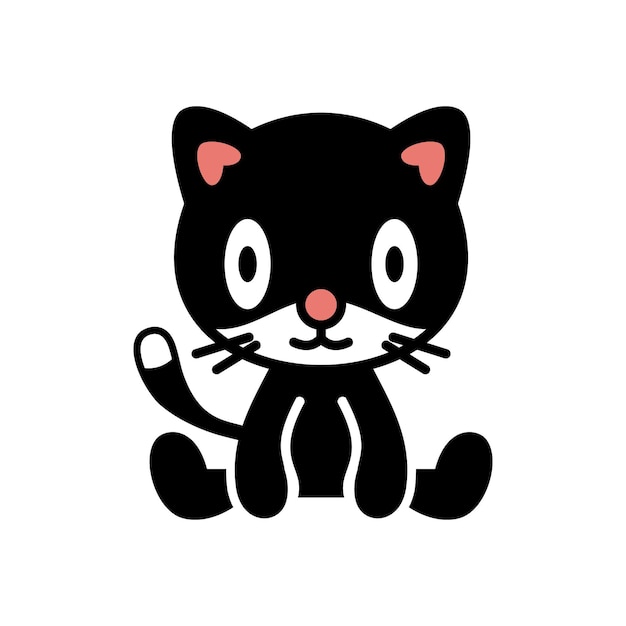 Kawaii cat mascotte