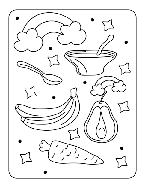 kawaii coloring page kids coloring page kids kawaii coloring page and Kids toy coloring design