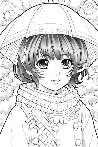 kawaii coloring page