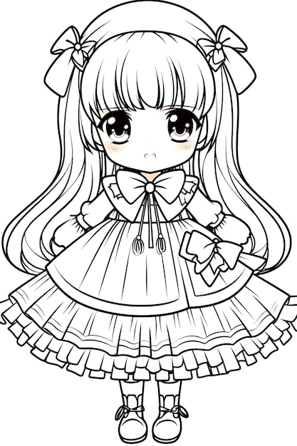 kawaii coloring page