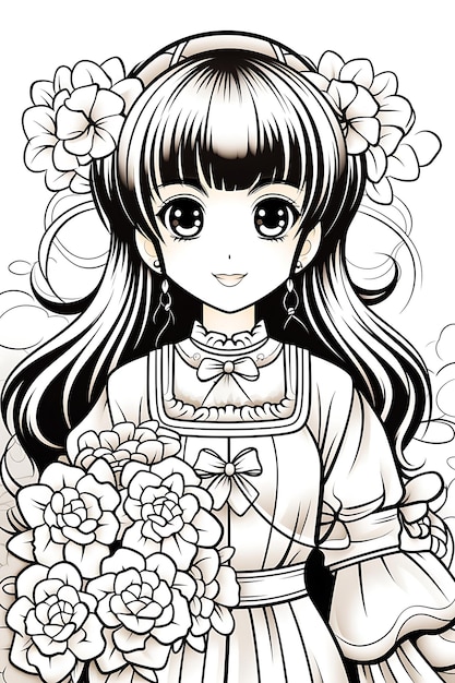 kawaii coloring page