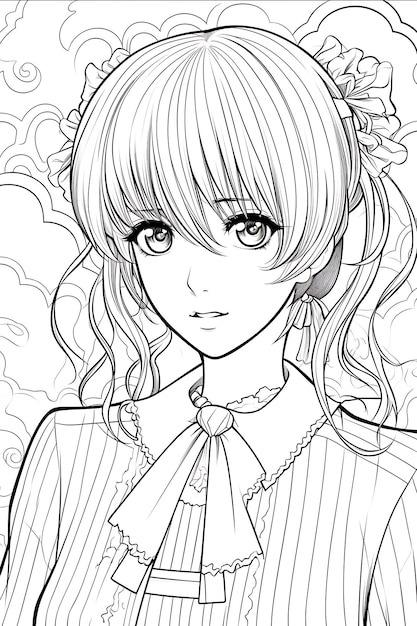 kawaii coloring page