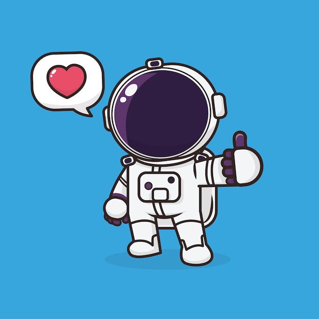 Kawaii cute astronaut