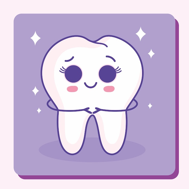 Kawaii cute tooth