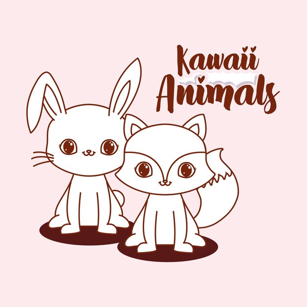 Kawaii dieren ontwerp