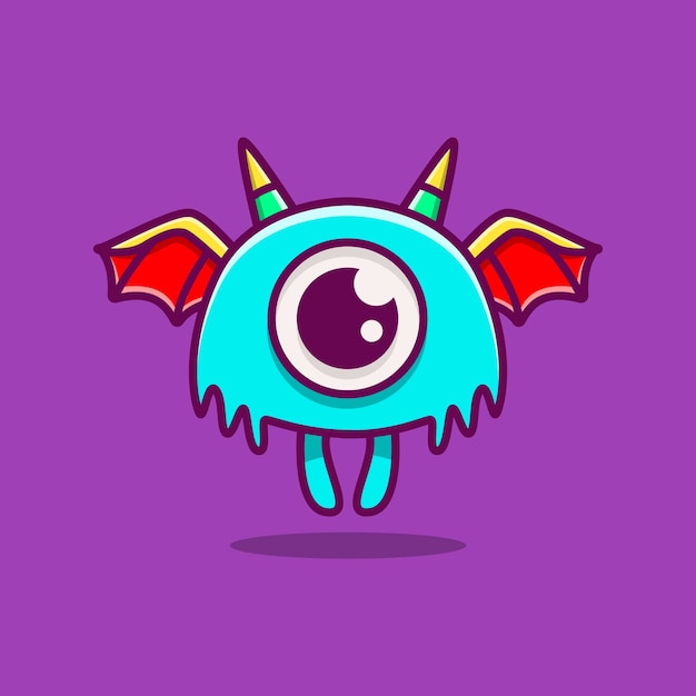 Kawaii doodle monster cartoon afbeelding