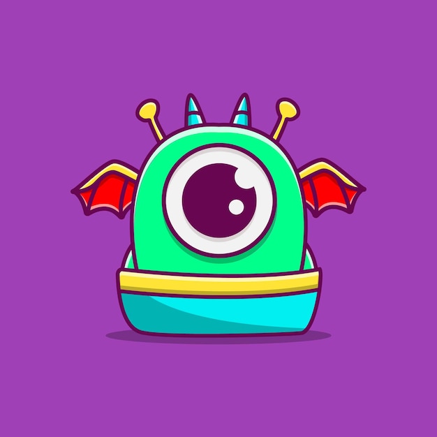 kawaii doodle monster cartoon character