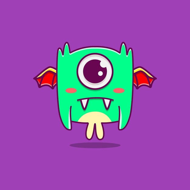 Kawaii doodle monster cartoon design